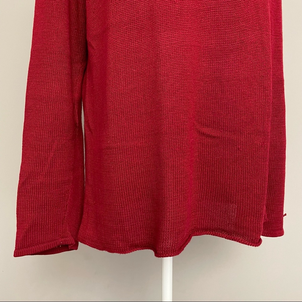 Mettlers American Mercantile Cashmere Blend Deep V-Neck Sweater Size M - Picture 4 of 9